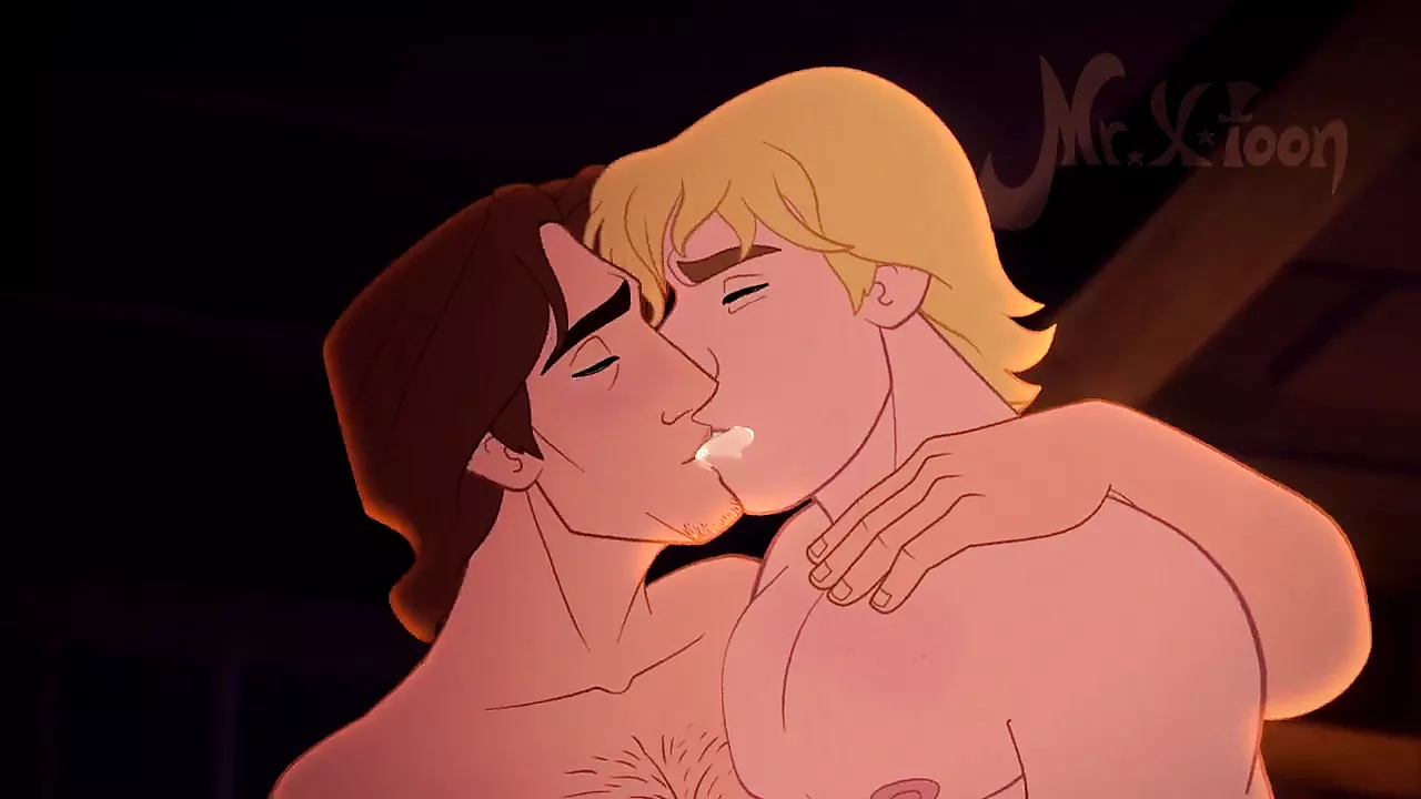 Flynn 和 kristoff 无鞍人字拖,以 sueprise 结尾