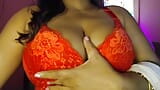 Hot desi bhabhiji enjoys youth by applying nipple clamps on her nipples. snapshot 7