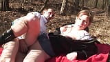 A sweet German teen pleasing a old cock in the woods snapshot 17