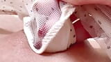 Close up pov clit and wet pussy! Hot solo panties masturbation to pulsating pussy orgasm snapshot 11