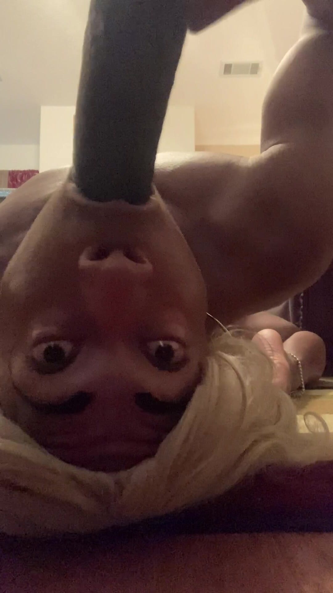 Upside down dildo suck sneak peek