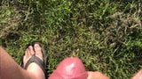 Wanking and cum in the park snapshot 10