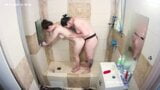 Chubby Butch Lesbian Fucks Girlfriend Hard With A Strapon snapshot 20