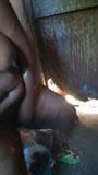 African bathing selfie snapshot 5