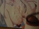 Massive bukkake on anime girl's big titties snapshot 5