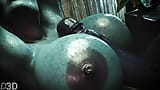 奶子性爱 - 3D色情片（巨大的热辣奶子操我的大鸡巴）BoB_D3D snapshot 6