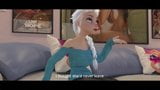 Elsa скачет на гигантском дилдо snapshot 2