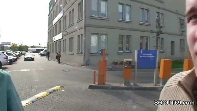 A young Czech teen is paid to let two German men have sex with her outside.