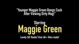 La jeune Maggie Green se tape une bite après avoir vu un magazine coquin! snapshot 1