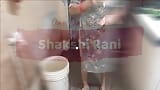 Indian desi sakshi bhabhi very hot skinny sexy beutiful bathing and washing her pussy with soap snapshot 1