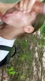 Seduced a young girl and shoved my dick in her mouth in the park snapshot 6