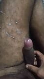 Huge Indian black cock cum load sprayed allover snapshot 4