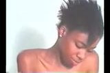 Slender black girl has powerfull orgasm snapshot 15