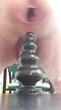 Full insertion of the 4-stage anal destroyer up to 94 millimeters.  Session 111. 20240329 snapshot 8