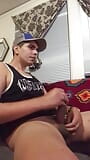 SOLO hot gay twink in Black Tank CUMSHOT snapshot 9