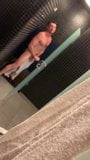 JO in public shower room & sperm licking (55'') snapshot 5