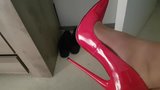 My wife whith new red heels snapshot 1