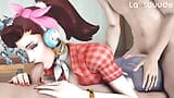 Sexy Overwatch d.va fait plaisir à ses adorables fans snapshot 7