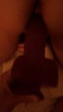 Wife Pussy Stretched by 8 Inch Long x 2 Inch Wide Dildo snapshot 1