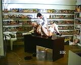 Italian pig fucks and piss in a sex shop 90s snapshot 12