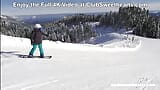 Lass es schneien! Lebians Orgasmus nach dem Skifahren mit ClubSweethearts snapshot 3