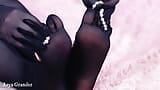 Perfect 5 Finger Pantyhose Close up Slow Relaxed Romantic Video Foot Fetish Nylon snapshot 9