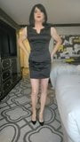 sexy stephanie cd cums in black dress snapshot 3