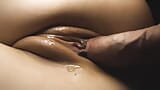 He pushed the leaking cream back into the pussy. Frictions close-up snapshot 4