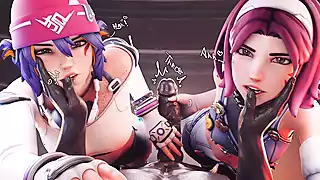 Dva & Kiriko Quest for Concert Tickets Part 1: Free Porn 63 | xHamster