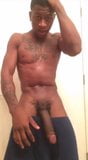 Skinny black guy showing off snapshot 5