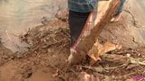 Vera Wet and Messy shoeplay with ballet flats and jeans snapshot 6