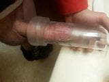 Eksperimen fleshlight sudut pandangan pertama amatur buatan sendiri. snapshot 4