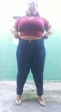 brazil big butt girl bbw in skintight jeans and high heels snapshot 4