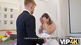 VIP4K. Bride spreads her legs in front of the wedding manager snapshot 4