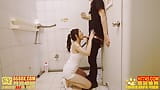 Picks Up Young Asian Slut in Public Toilet Blowjob And Huge Cum In Throat. snapshot 7