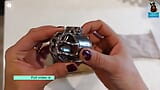 New Chastity Cap Cage Fitting Demo! Femdom Female Domination BDSM Bondage Orgasm Denial Milf Real snapshot 3