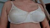 34C Ptex nylon nude bra, caressing bouncing boobs snapshot 2