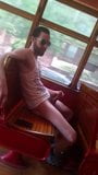 Hot White Exhibitionist Jerk Off In A Car 4 -Tourist Shuttle snapshot 7