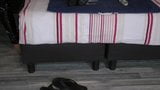 Masturbation in varnish and leather pants with cock hole snapshot 20