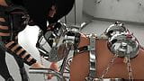Hamba kesucian di kerusi roda dikuasai animasi BDSM 3D tegar snapshot 1