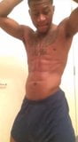 Skinny black guy showing off snapshot 8