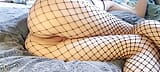 fishnet stockings closeup dildo fucking snapshot 2