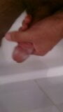 Handjob in bathroom some shampoo got  my big cock feeling very hot for hard fuck and cum snapshot 10