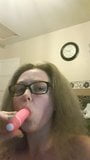 I love sucking on me dildo snapshot 2