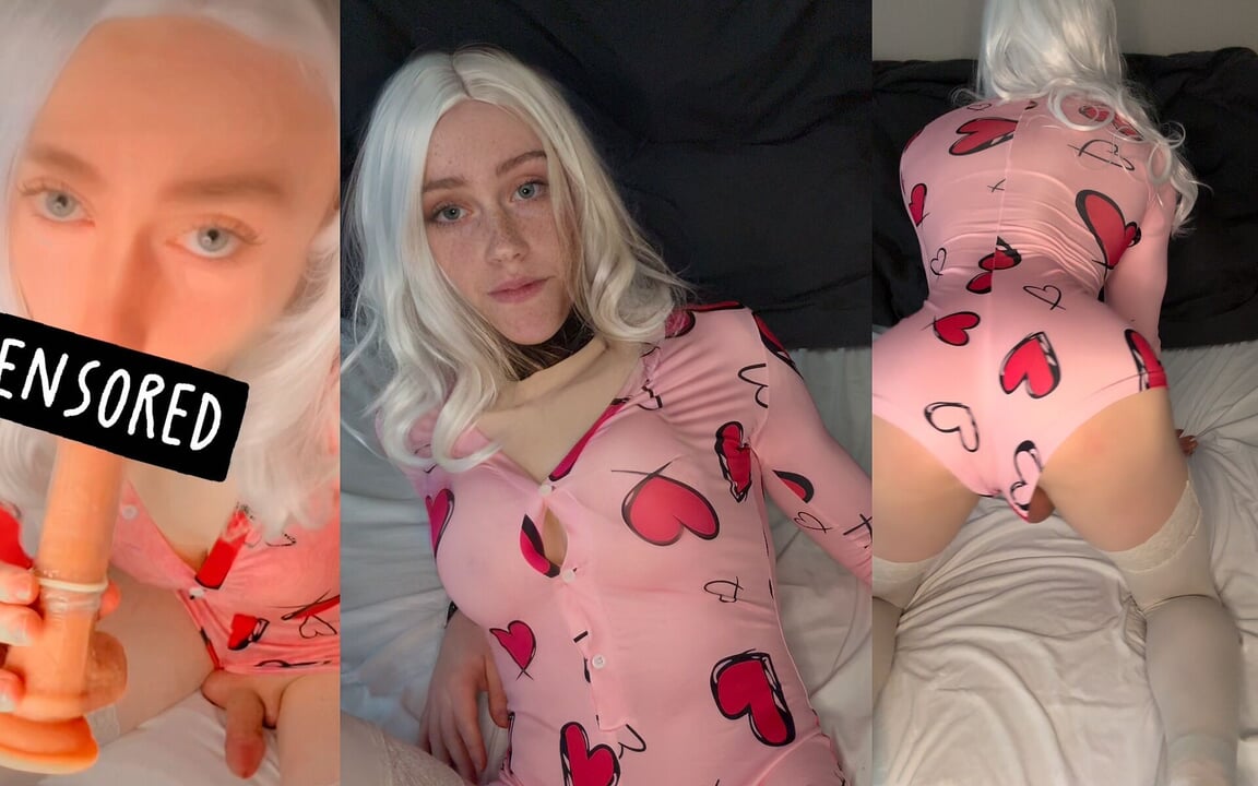 Teenie femboy will, dass du ihm hilfst, über seinen eigenen arsch zu kommen