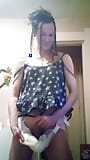 millie wets diaper with purple mini skirt and plays! snapshot 11