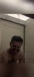 Army uncle taking a shower and showing his big cock snapshot 3