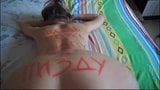 bitch with inscriptions on her body spanked and fucked snapshot 4