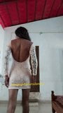 India crossdresser Lara D'souza sexy video en backless snapshot 4