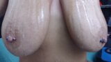 highandhorny22 – Oiling up my big natural tits! snapshot 4